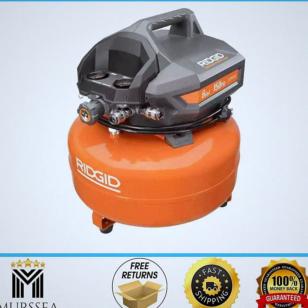Ridgid 6 Gal. Portable Electric Pancake Air Compressor 150 PSI New & Freeship
